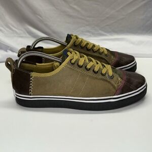 Sorel Sentry Hemp Canvas Low Top Sneaker NM1670-023 Shoes Brown Mens Sz 8.5 M/42